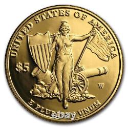 États-Unis 5 dollars 2011, PROOF, Médaille d'honneur pièce en or avec boîte et certificat d'authenticité