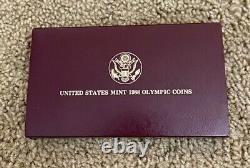 États-Unis Monnaie 1988 Jeux Olympiques Ensemble de pièces de collection Argent, Or