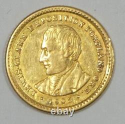 Exposition Lewis & Clark de 1905 1 $ en or commémoratif QUASI NON CIRCULÉ Mont retiré