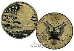 George Washington Crystal-inlaid Jumbo Commemorative Coin Proof 199,95 $