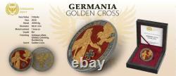 Germania 2020 5 Mark Gold Cross 1 Oz 999 Pièce D'argent