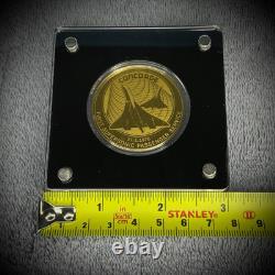 Göde Le Concorde Ensemble Complet de 6 Médailles en Or Massif 24k 0.999 Allemagne