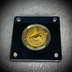 Göde Le Concorde Ensemble Complet de 6 Médailles en Or Massif 24k 0.999 Allemagne