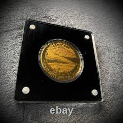 Göde Le Concorde Ensemble Complet de 6 Médailles en Or Massif 24k 0.999 Allemagne