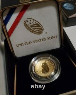 Gold 2019 W Proof Apollo 11 50e Anniversaire Incurvé 5 $ Pièce- Basse Mintage 1/50k