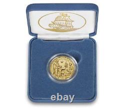 In Hand Unopened 2020 $10 Mayflower 400th Anniversary Gold Inverse Proof Coin