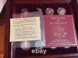 Jeux Olympiques D'atlanta 1995-1996 Or Argent Clad Proof 32 Coin Set Commémoratif
