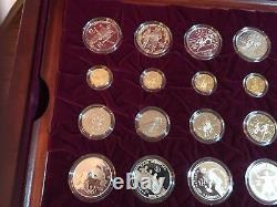 Jeux Olympiques D'atlanta 1995-1996 Or Argent Clad Proof 32 Coin Set Commémoratif
