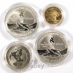 Jeux olympiques d'Atlanta 1996 - Ensemble commémoratif de 4 pièces de monnaie SKUCPC2959.