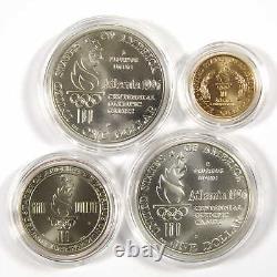 Jeux olympiques d'Atlanta 1996 - Ensemble commémoratif de 4 pièces de monnaie (SKU CPC2956)