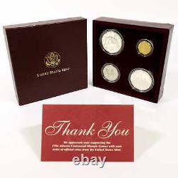 Jeux olympiques d'Atlanta 1996 - Ensemble commémoratif de 4 pièces de monnaie SKU CPC2957
