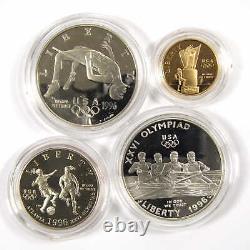Jeux olympiques d'Atlanta 1996 - Ensemble commémoratif de 4 pièces de monnaie SKU CPC2957