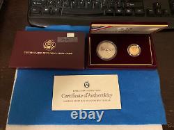 Jeux olympiques de 1988 - Ensemble commémoratif de 2 pièces en or et en argent - preuve OGP
