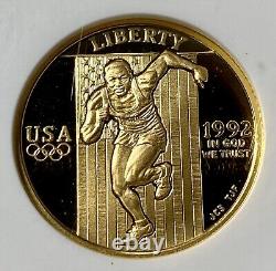 Jeux olympiques de 1992 - Pièce d'or de 5$ NGC PF70 Ultra Cameo Preuve sans tache Grande brillance