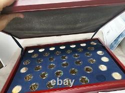 La Complete Presidential Coin Collection 24k Gold Layered Franklin Mint. Lire