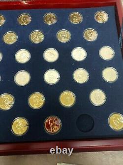 La Complete Presidential Coin Collection 24k Gold Layered Franklin Mint. Lire