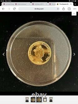 La Reine Elizabeth II Le Plus Long Monarque Régnant Solid Gold Coin 9ct