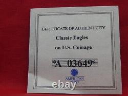 Liberty Head Double Eagle Colossal Commemorative Coin Calqué En Or 24k