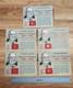 Lot De 5 Pi&egrave;ces/cartes Comm&eacute;moratives Du 100e Anniversaire De Harry S. Truman En Or 14k