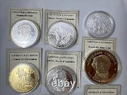 Lot mixte commémoratif de 12 pièces de la Monnaie américaine