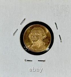 Médaille George Washington, Franklin Mint, 2,3 grammes d'or 0,500