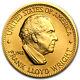 Médaille Commémorative D'art En Or De 1/2 Once De L'u.s. Mint Frank Lloyd Wright