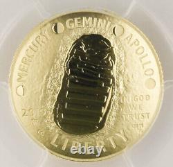 Médaille commémorative en or 50e anniversaire de la mission Apollo 11 de 2019, évaluée PCGS PR70 DC First Strike