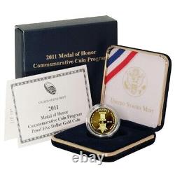 Médaille d'Honneur 2011 - Pièce d'Or Commémorative en Épreuve, dans son Coffret d'Origine avec Certificat d'Authenticité (MOH1)