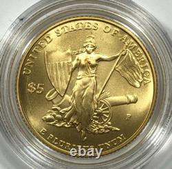 Médaille d'honneur 2011. Or de 5 $. Non circulé. Avec OGP. Parfait.