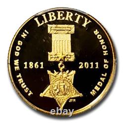 Médaille d'honneur commémorative en or $5 de 2011 PR-70 PCGS