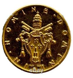Médaille d'or Paul VI du Vatican des années 1960, 5,13 grammes à 90%