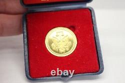 Médaille en or ROBERT FRANCIS KENNEDY par AFFER Italie 10 grammes ASSASSINAT 1968 RFK