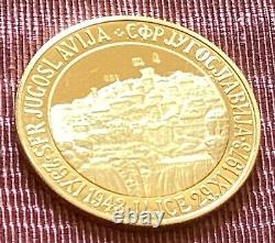 Médaille en or de Yougoslavie, 14 grammes, Président Josip Broz Tito, Marquée 900.