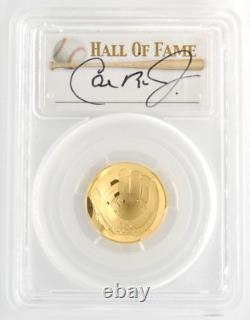 Monnaie américaine 2014-W 5 $ Or Baseball Commemoratif PCGS PR70DCAM Signé par Cal Ripken Jr