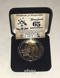Monnaie commémorative Disney 65ème anniversaire en or 24 carats