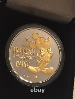 Monnaie commémorative Disney 65ème anniversaire en or 24 carats