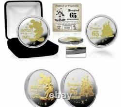 Monnaie commémorative Disney 65ème anniversaire en or 24 carats