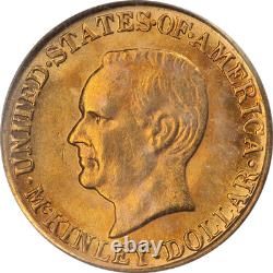 Monnaie commémorative en or de 1 $ McKinley 1916 PCGS MS64 Grand attrait visuel Forte frappe