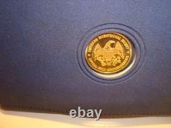 Monnaie commémorative en or de la Monnaie de Lincoln. 999