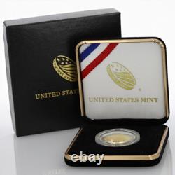 Monnaie commémorative en or du Panthéon du basketball 2020 - Pièce de 5 $ en épreuve dans sa boîte de la Monnaie des États-Unis