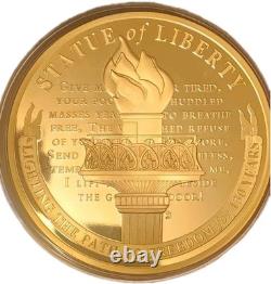 Monnaie commémorative géante du  anniversaire de la Statue de la Liberté