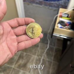 Monnaie commémorative physique en Bitcoin couleur or Collection collectible NOUVEAU