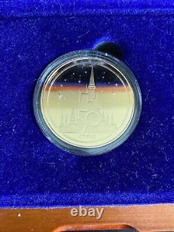 Monnaie commémorative plaquée or 24 carats du 50e anniversaire de Disney World LE 4000
