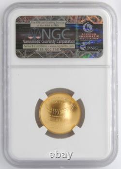 Monnaie des États-Unis 2014 5 $ Or Baseball Commemoratif NGC MS70 Premières Émissions Pièce Encapsulée