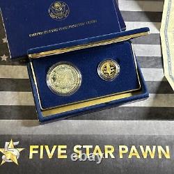 Monnaie des États-Unis Ensemble de 2 pièces en épreuve de la Constitution de 1987 Nous, le peuple