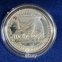 Monnaie des États-Unis Ensemble de 2 pièces en épreuve de la Constitution de 1987 Nous, le peuple