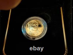 Monnaie en or de 5 $ Harriet Tubman 2024-W, épreuve. Boîte OGP et certificat d'authenticité. Scellé par la Monnaie.