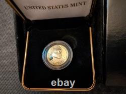 Monnaie en or de 5 $ Harriet Tubman 2024-W, épreuve. Boîte OGP et certificat d'authenticité. Scellé par la Monnaie.