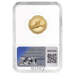 Monnaie en or de 5 $ en preuve Harriet Tubman 2024-W NGC PF70UC ER Étiquette bleue