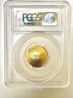 Monnaie en or proof de 5 dollars du Baseball Hall of Fame 2014 des États-Unis, certifiée PCGS PR69-DCAM